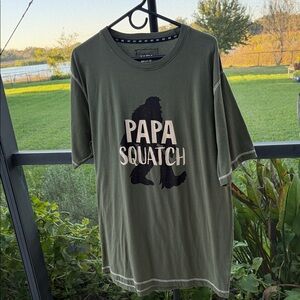 Lazy One Forest Green Papa Squatch Tee
